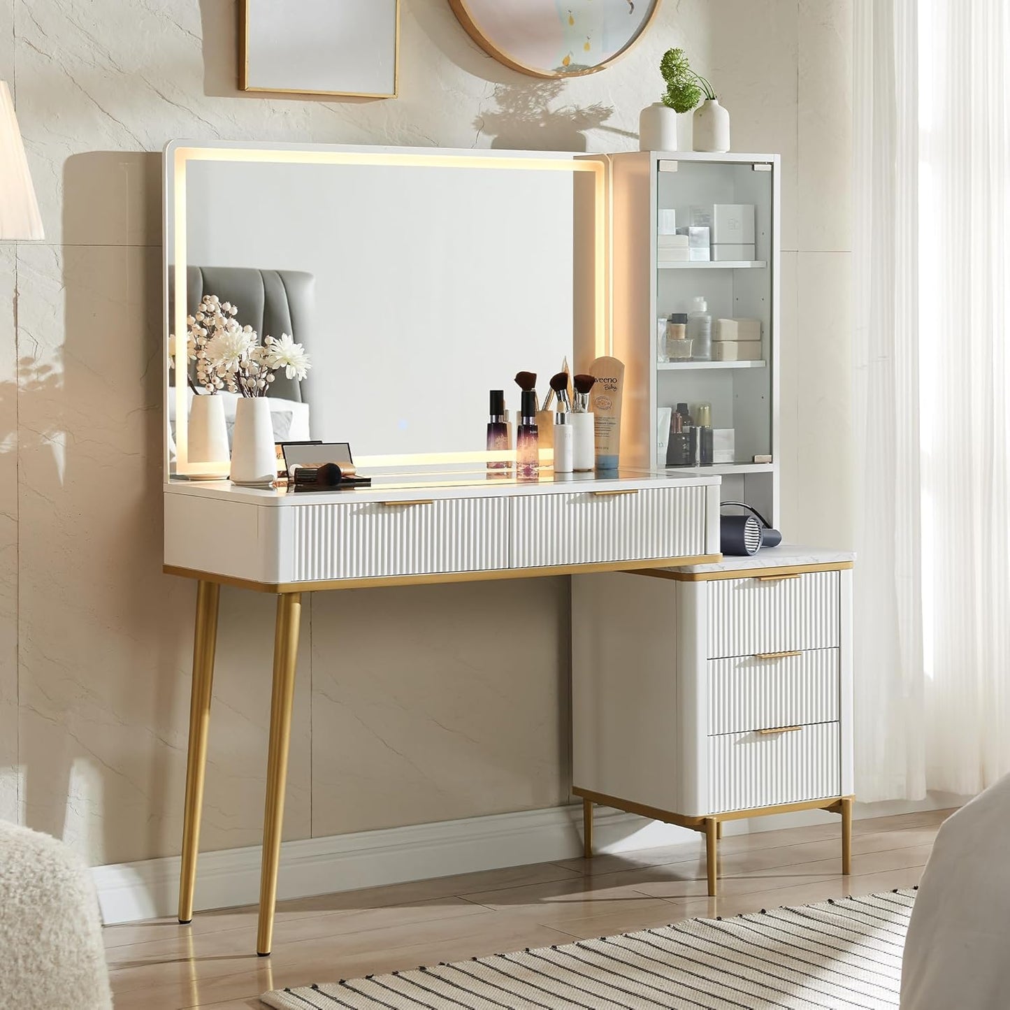 Glow Vanity Desk